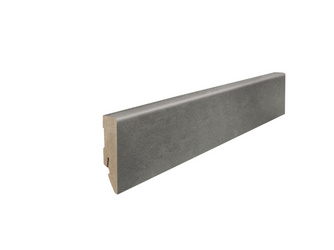 Stecksockelleiste 16x58mm 2,2 m Disano Cube MDF Beton grau Stecksockelleiste 16x58mm 2,2 m Disano Cube MDF Beton grau