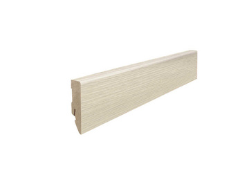 Stecksockelleiste 16x58mm 2,2 m Disano Cube MDF Eiche Ontario weiß Stecksockelleiste 16x58mm 2,2 m Disano Cube MDF Eiche Ontario weiß