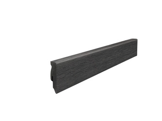 Stecksockelleiste 16x58mm 2,2m Cube MDF Eiche Contura schwarz Stecksockelleiste 16x58mm 2,2m Cube MDF Eiche Contura schwarz