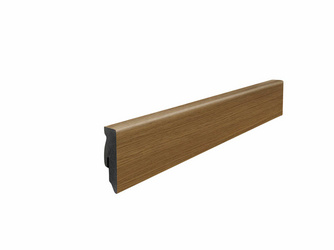Stecksockelleiste 16x58mm 2,2m Cube MDF Eiche Emilia Bernstein Stecksockelleiste 16x58mm 2,2m Cube MDF Eiche Emilia Bernstein