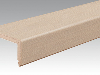 Treppenkante Parkett L-Profil 2150x13mm 8541 Eiche lebhaft cremeweiß gekälkt mattlackiert Treppenkante Parkett L-Profil 2150x13mm 8541 Eiche lebhaft cremeweiß gekälkt mattlackiert