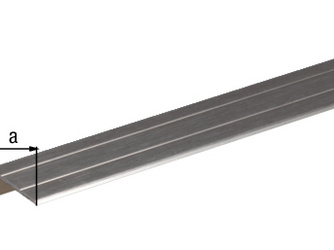Treppenkanten-Schutzprofil, selbstkl., Alu edelst.elox., LxBxHxS 900x24,5x10x1,5mm Treppenkanten-Schutzprofil, selbstkl., Alu edelst.elox., LxBxHxS 900x24,5x10x1,5mm