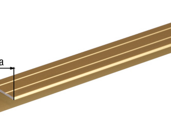 Treppenkanten-Schutzprofil, selbstkl., Alu gold elox., LxBxHxS900x24,5x20x1,5mm Treppenkanten-Schutzprofil, selbstkl., Alu gold elox., LxBxHxS900x24,5x20x1,5mm