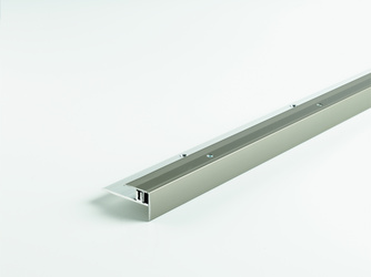 Treppenkantenprofil Aluminium für Parkett Edelstahl 2600mm Treppenkantenprofil Aluminium für Parkett Edelstahl 2600mm