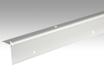 Treppenkantenprofil Typ 5 (5 bis 6mm) 2700mm 220 Silber eloxiert Treppenkantenprofil Typ 5 (5 bis 6mm) 2700mm 220 Silber eloxiert