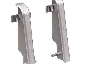 Zwischenstück silber Kunststoff f. Stecksockelleiste 19x58 (2 Stk/Pack) Zwischenstück silber Kunststoff f. Stecksockelleiste 19x58 (2 Stk/Pack)