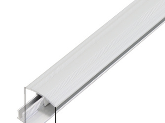 Übergangsprofil Duo, Set f.Beläge6-13mm, Alu silber elox., LxB 1000x34mm Übergangsprofil Duo, Set f.Beläge6-13mm, Alu silber elox., LxB 1000x34mm