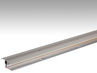 Übergangsprofil Flexo Typ 302 (7 bis 17mm) 38mm 340 Edelstahl-Oberfläche Übergangsprofil Flexo Typ 302 (7 bis 17mm) 38mm 340 Edelstahl-Oberfläche