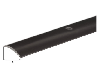 Übergangsprofil, Hart-PVC, schwarz, LxBxS 900x30x1,0mm Übergangsprofil, Hart-PVC, schwarz, LxBxS 900x30x1,0mm