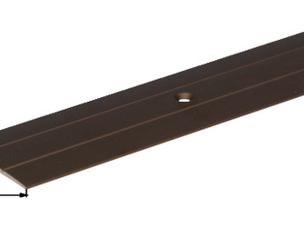 Übergangsprofil, gebohrt, Alu bronze elox., LxBxS 900x38x1,0mm Übergangsprofil, gebohrt, Alu bronze elox., LxBxS 900x38x1,0mm