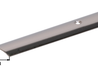 Übergangsprofil, gebohrt, Edelstahl, LxBxS 900x30x1,0mm Übergangsprofil, gebohrt, Edelstahl, LxBxS 900x30x1,0mm