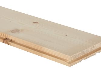 Massivholzdiele nordische Fichte 4-seitig Nut & Feder A-Sortierung