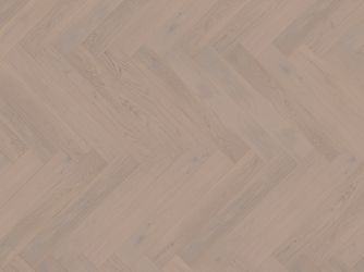 Parkett Eiche Borkum Fischgrät Greige lackiert ausgeglichen - Herringbone Collection