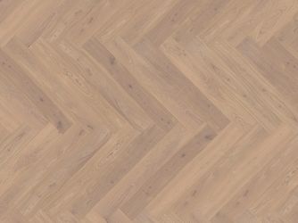 Parkett Eiche Helgoland Fischgrät Sand lackiert ausgeglichen - Herringbone Collection