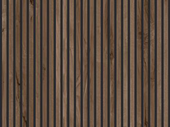UniqueDesign Paneele Linear Edition Eiche dunkelbraun/mattschwarz 2600x148x12mm