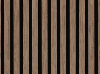 Wall Design Stripe 12mm Walnuss natur furniert strukturiert 2400x572,5x12mm