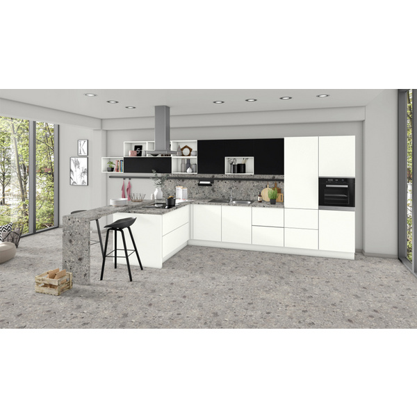 Schichtstoffe, F021 ST75 Triestino Terrazzo grau