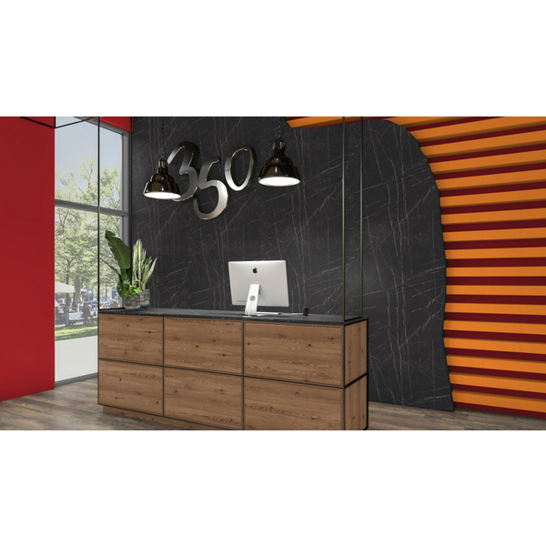 Schichtstoffe, F206 ST9 Pietra Grigia schwarz