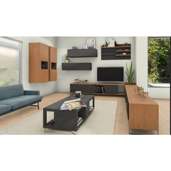 Schichtstoffe mit farbigem Kern, U8991 ST9 Solid Softschwarz