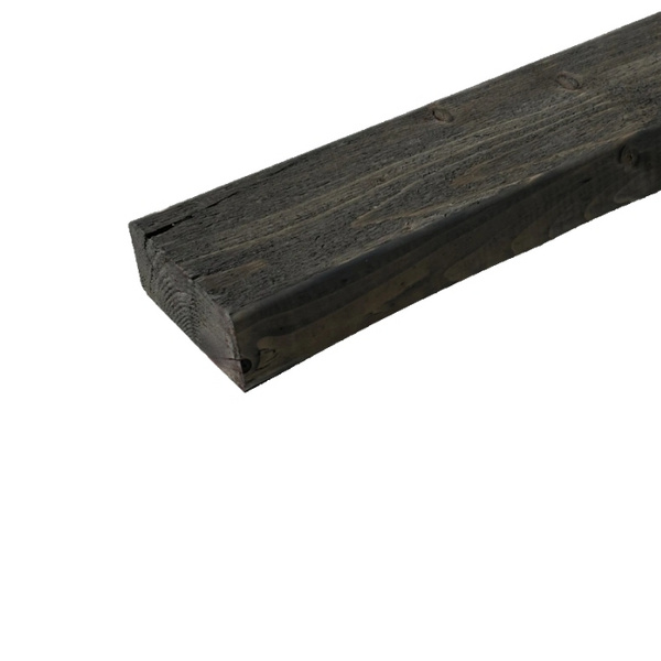 Fassadenprofil nord. Fichte Rhombuspr., gehobelt, gerundete Kanten, Vergrauungsl. Granit, 26x68x5100mm