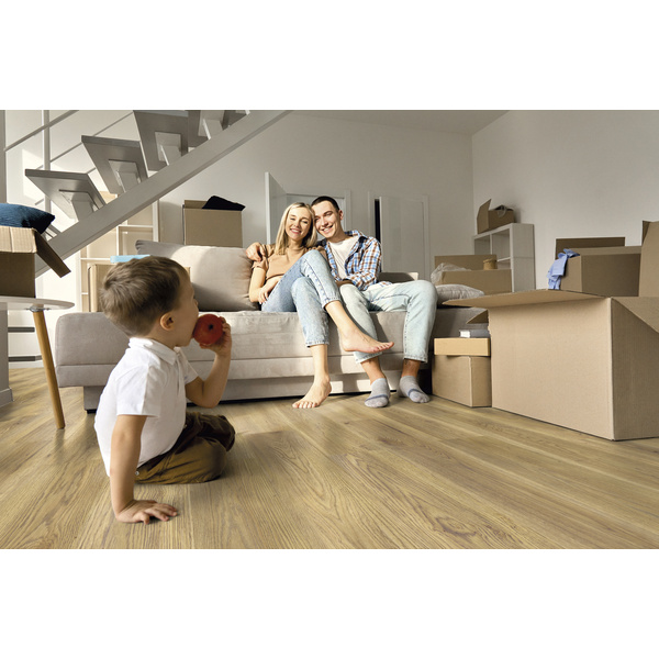 Korkboden Eiche Saturn Landhausdiele lackiert - Designatura