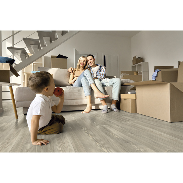 Korkboden Eiche Venus Landhausdiele lackiert - Designatura