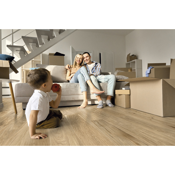 Korkboden Eiche Merkur Landhausdiele lackiert - Designatura