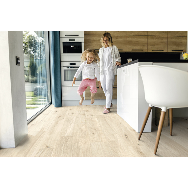 Korkboden Eiche Opal XL Landhausdiele lackiert - Designatura