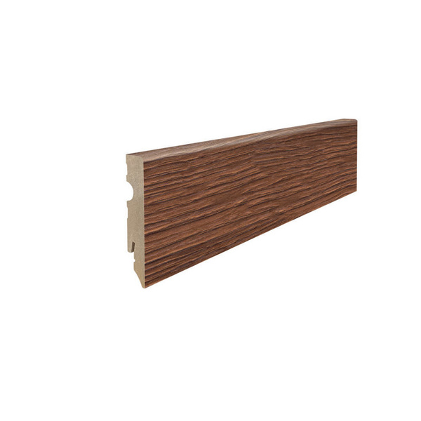 Stecksockelleiste 15x80mm 2,2m Cube MDF Eiche Contura geräuchert