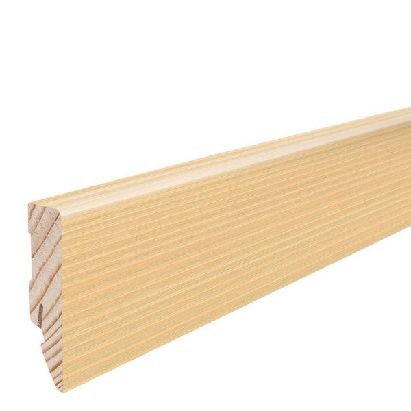 Stecksockelleiste 16x58mm, 2,2m Cube Tanne furn. Geölt