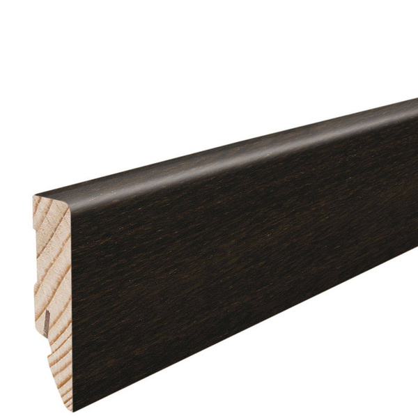 Stecksockelleiste 16x58mm, 2,2m Cube Räuchereiche furn. Geölt