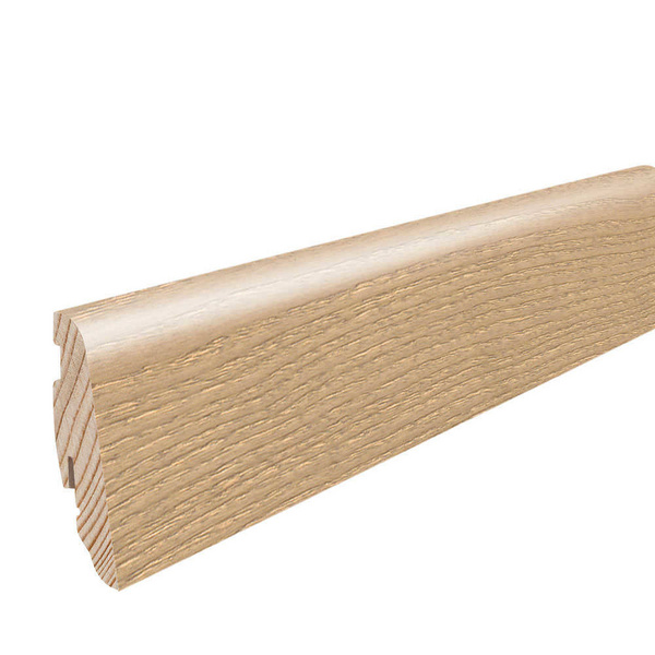 Stecksockelleiste 19x58mm 2,2m Esche pastellcr.str. furn.geölt