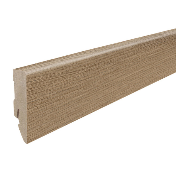 Stecksockelleiste 16x58mm 2,2m Cube MDF Chevron Eiche natur