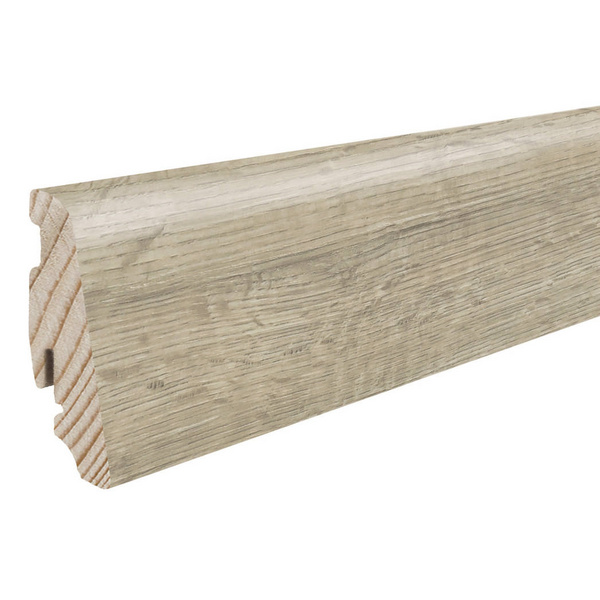 Stecksockelleiste 19x58mm 2,2m Disano Eiche Whistler kieselgrau Nässeschutz