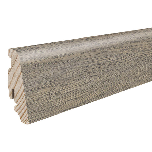 Stecksockelleiste 19x58mm 2,2m Disano Eiche Quebec altbraun Nässeschutz