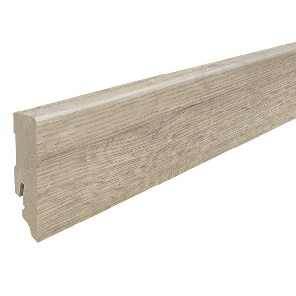 Stecksockelleiste 16x58mm 2,2m Disano Cube Eiche Whistler kieselgrau