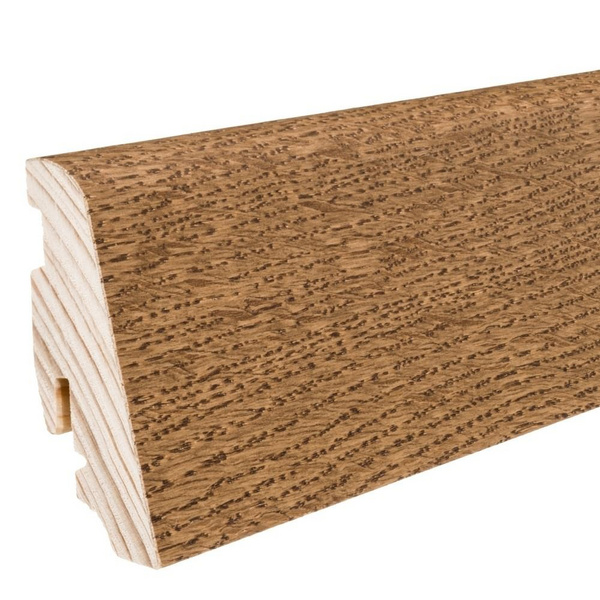 Stecksockelleiste 19x58mm 2,2m Raucheiche furn.geölt