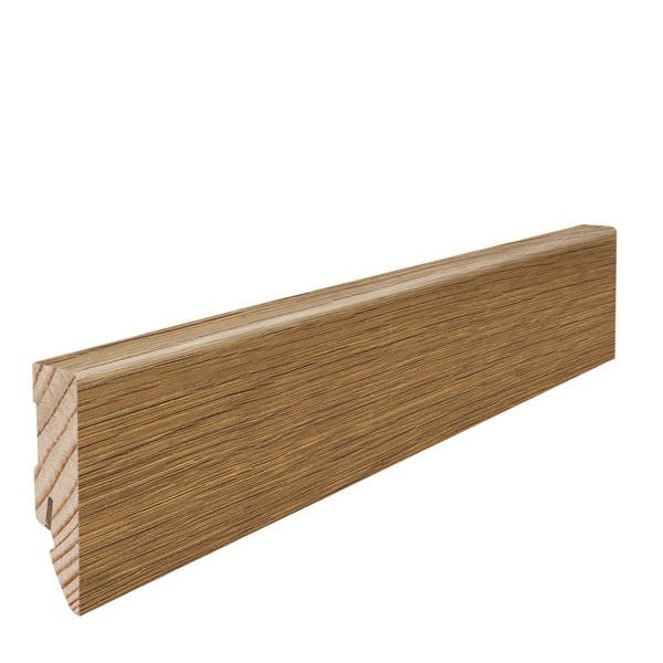 Stecksockelleiste 16x58mm 2,2m Cube Raucheiche furn. geölt