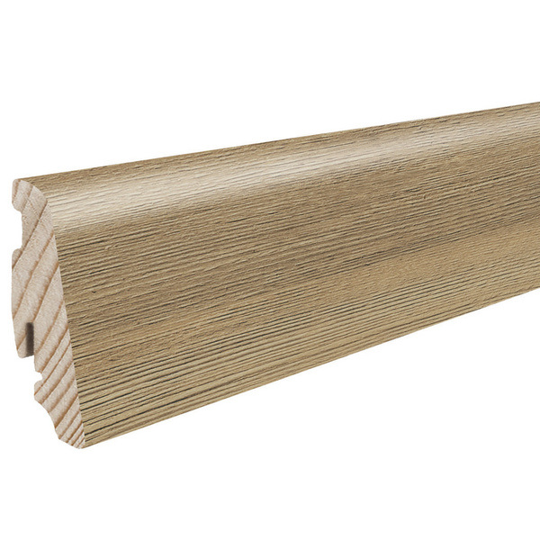 Stecksockelleiste 19x58mm 2,2m Disano Berglärche cognacbraun Nässeschutz