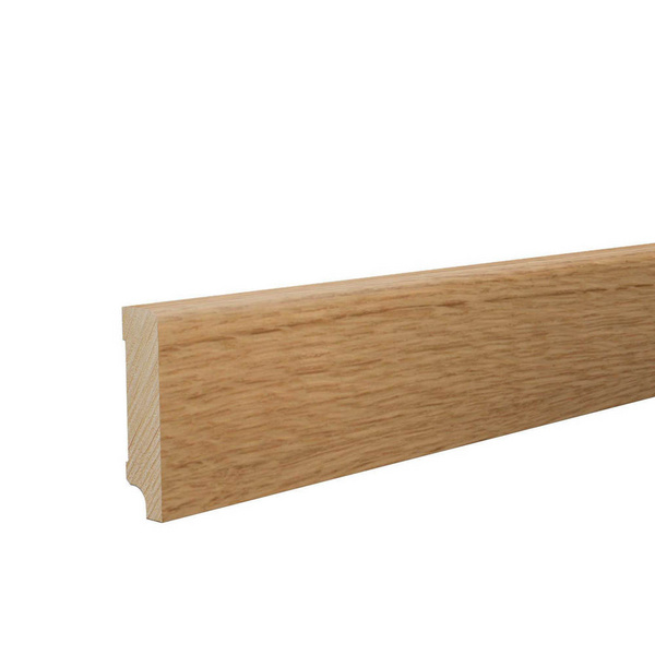 Sockelleiste 16x60mm 2,4m o.Fräsung Eiche furniert mattes Finish