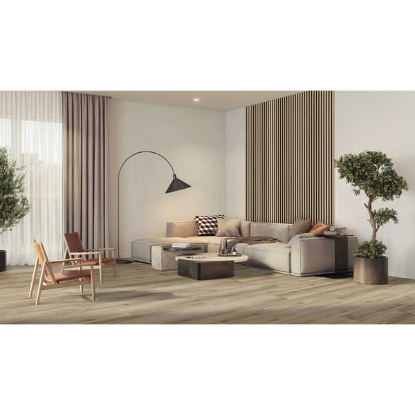 Wall Design Stripe 12mm Eiche natur furniert strukturiert 2400x572,5x12mm