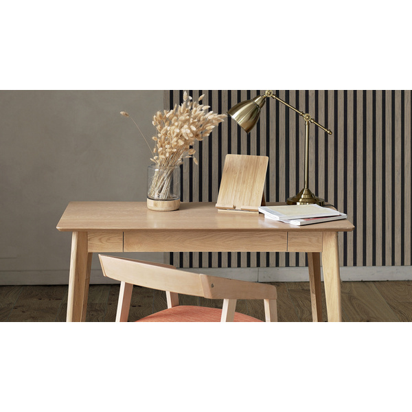 Wall Design Stripe 12mm Walnuss natur furniert strukturiert 2400x572,5x12mm