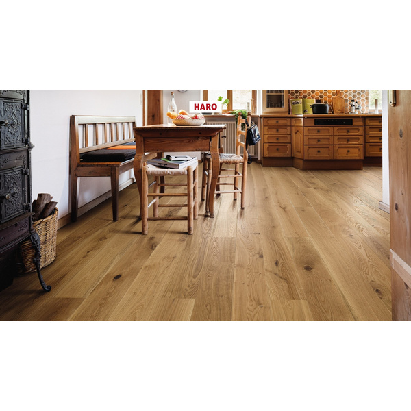 Parkett Eiche Sauvage Landhausdiele permaDur lackiert - Serie 4000
