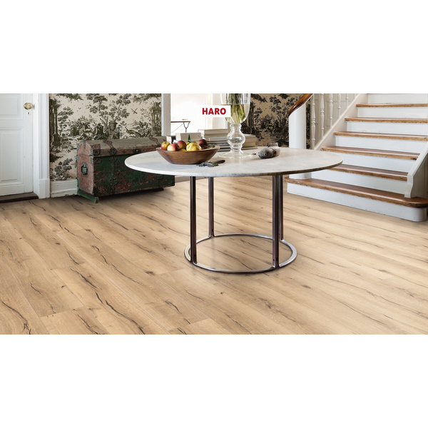 Laminatboden Eiche italica creme Landhausdiele - TRITTY 100