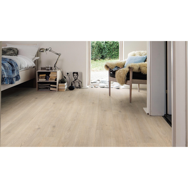 Laminatboden Eiche Contura steingrau Landhausdiele Silent CT - TRITTY 100