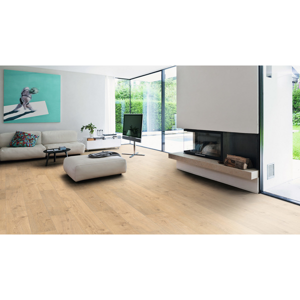 Laminatboden Eiche Portland puro Landhausdiele - TRITTY 200 Aqua