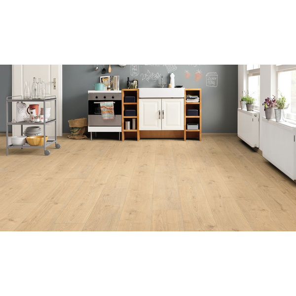 Laminatboden Eiche Portland puro Landhausdiele Silent Pro - TRITTY 200 Aqua