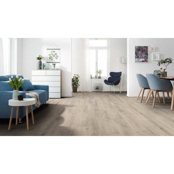 Laminatboden Eiche Emilia samtgrau Landhausdiele - TRITTY 200 Aqua