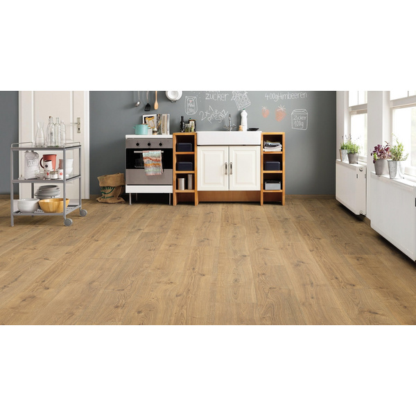 Laminatboden Eiche Portland natur Landhausdiele - TRITTY 200 Aqua
