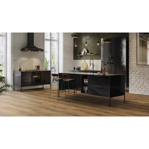 Laminatboden Eiche Emilia Honig Landhausdiele Silent Pro - TRITTY 200 Aqua